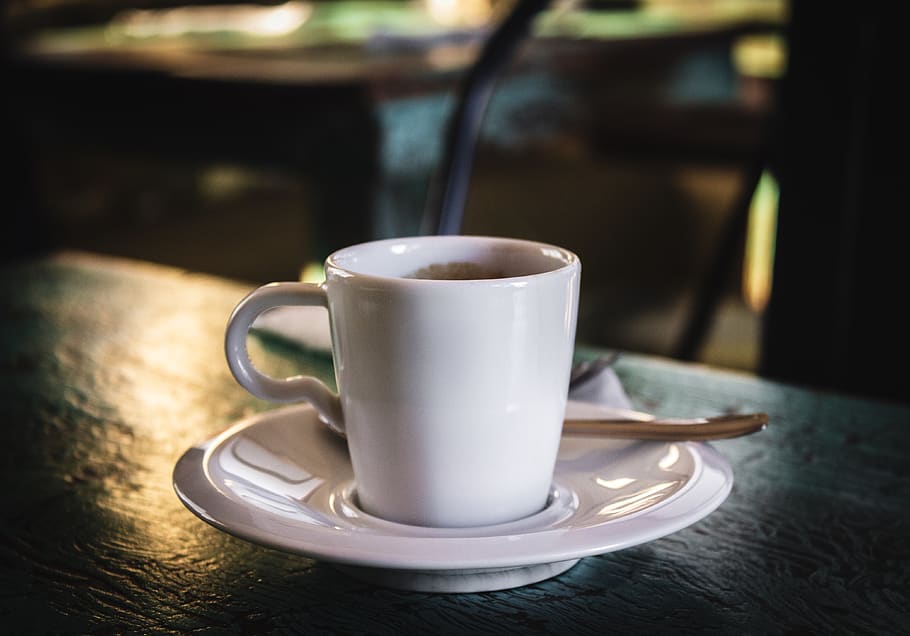 drink, cafe, coffee, brown, cup, espresso, fresh, mug, foam HD wallpaper