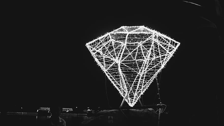 china, shanghai, light, diamond, no people, night, copy space HD wallpaper