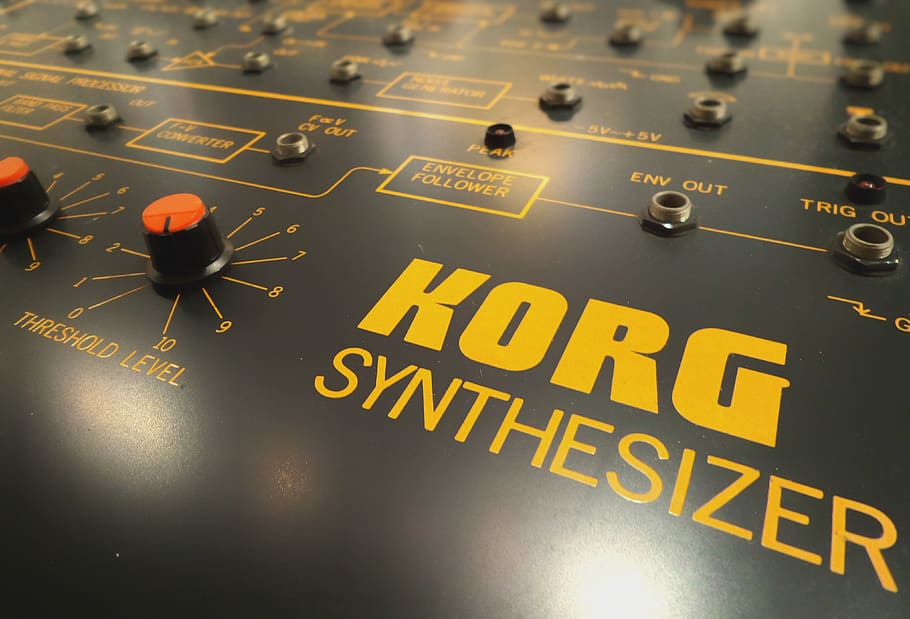 korg, analog, synthetizer, envelope, buttons, inputs, music HD wallpaper