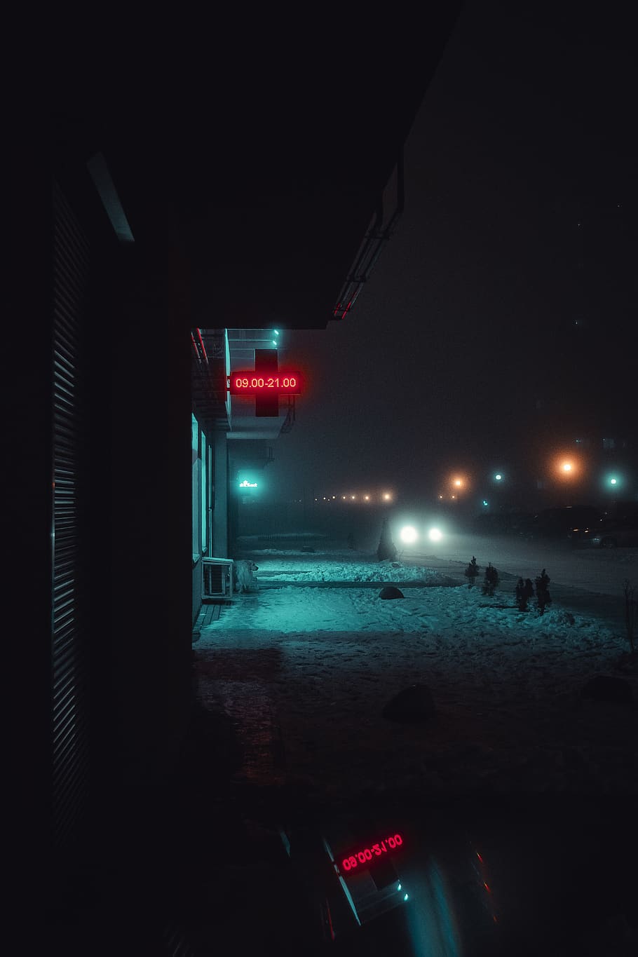 Cold Night , blur, building, city, dark, energy, evening, illuminated HD wallpaper