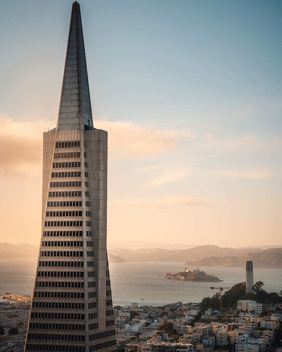 Concrete Building, architecture, city, downtown, high-rise, san francisco HD wallpaper