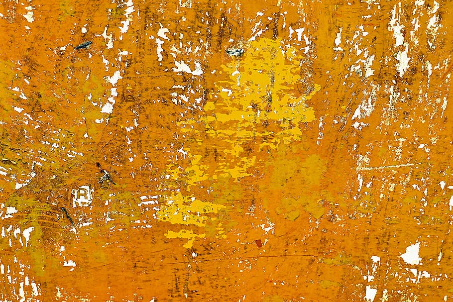 yellow painted wall, backgrounds, full frame, textured, no people HD wallpaper