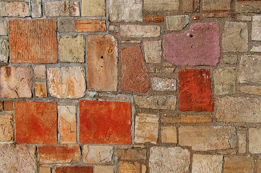 brown tilke, brick, path, walkway, wall, pavement, sidewalk, cobblestone