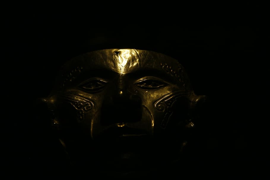 colombia, bogotá, gold museum, mask, history, representation, HD wallpaper