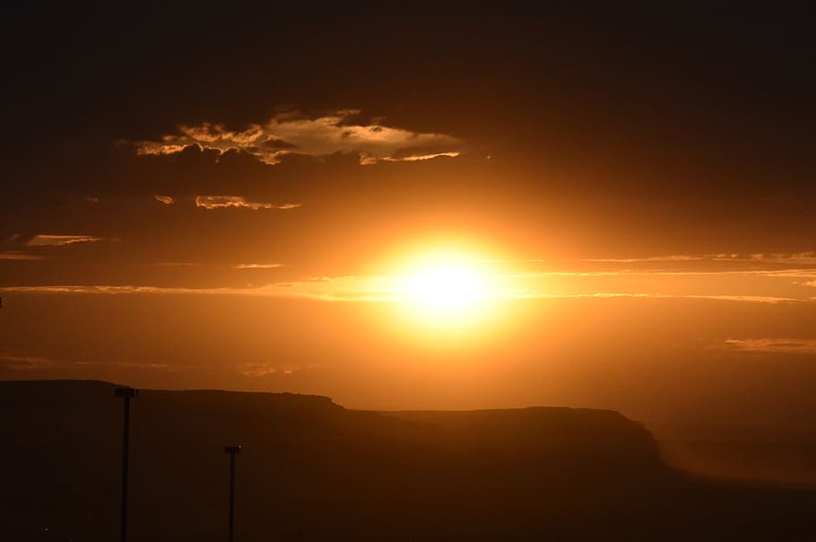 monument valley, sunset, landscape, nature, arizona, usa, rocks HD wallpaper