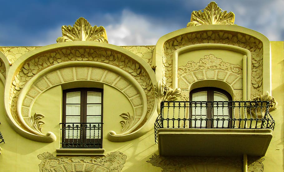 window, balcony, building, design, facade, architecture, travel HD wallpaper