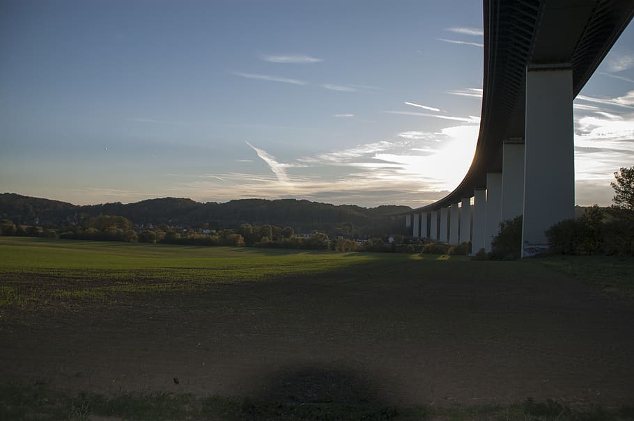 germany, essen, a52, sky, nature, landscape, no people, built structure HD wallpaper