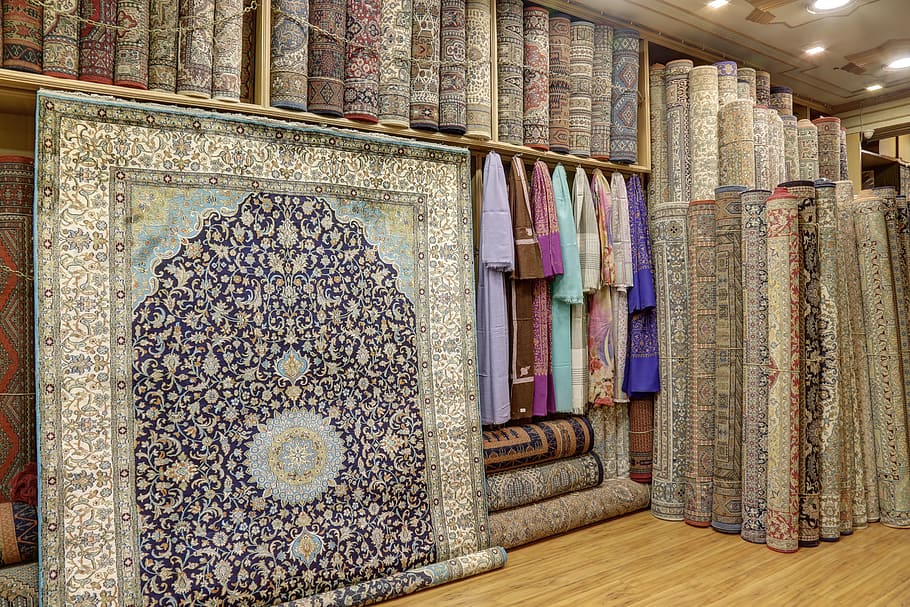 carpets showroom, rugs showroom, kashmir carpets, oriental carpets, HD wallpaper
