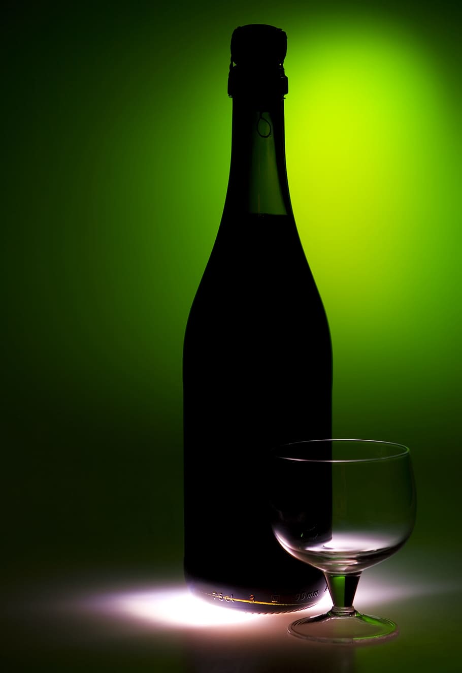 alcohol, beverage, bottle, cup, dark, decoration, drink, dry HD wallpaper