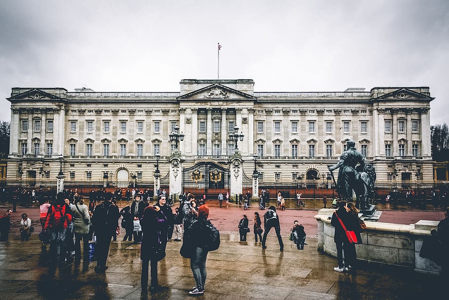 Westminster Palace, Uk, architecture, background, building, crowd HD wallpaper