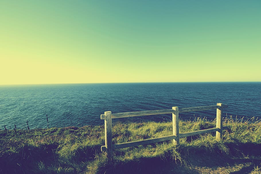 spain, santander, sea, water, sky, horizon, horizon over water HD wallpaper