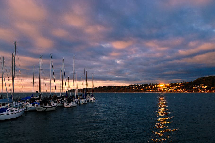 canada, white rock, nautical vessel, transportation, water HD wallpaper