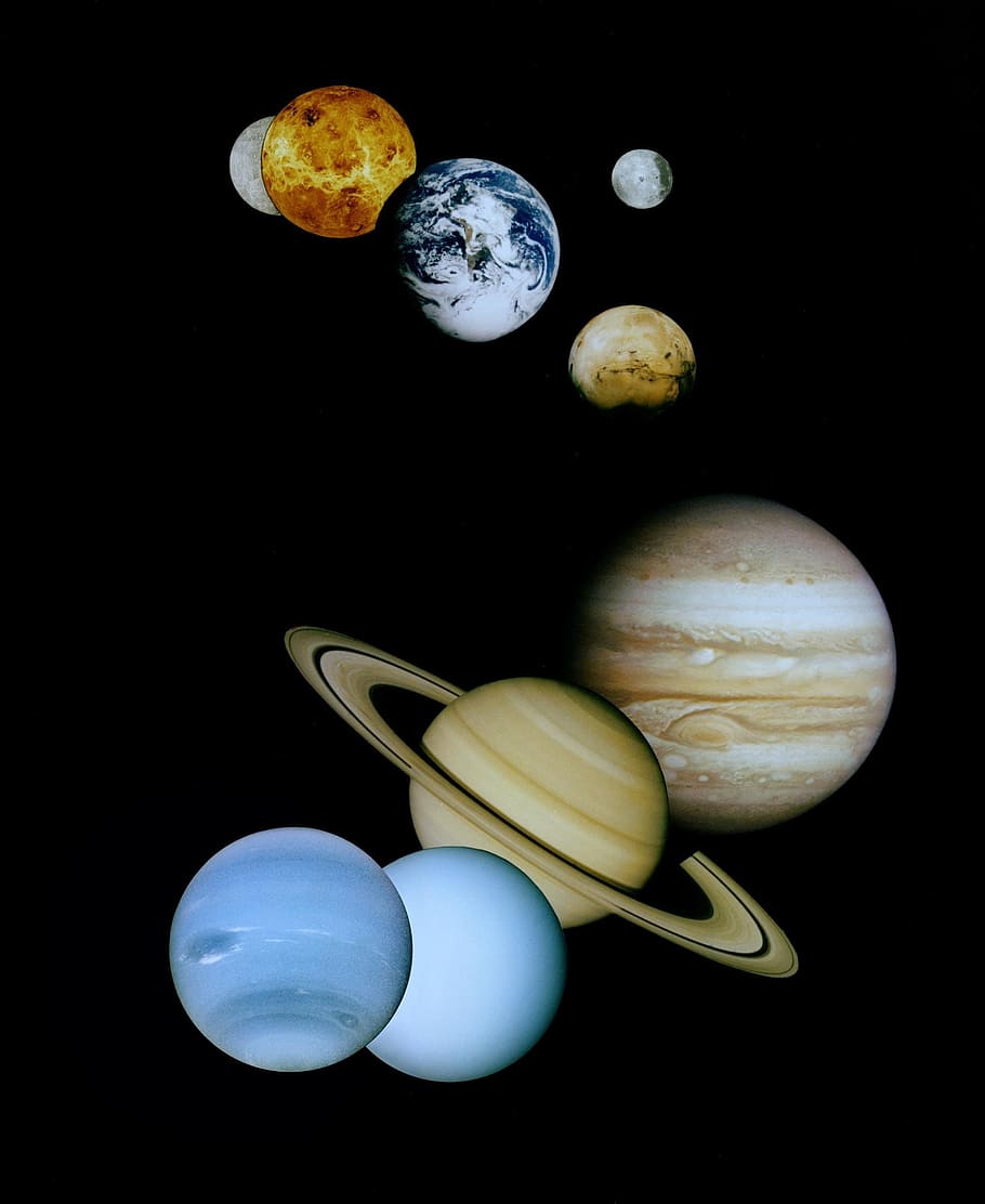 system, solar, nature, lunar, space, planet, earth, moon, uranus HD wallpaper