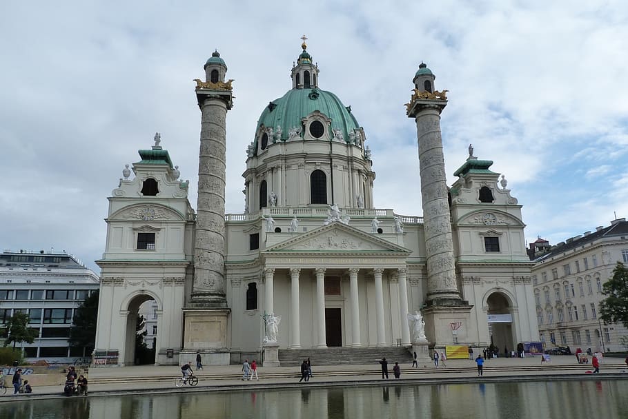 vienna, karlskirche, austria, church, architecture, travel