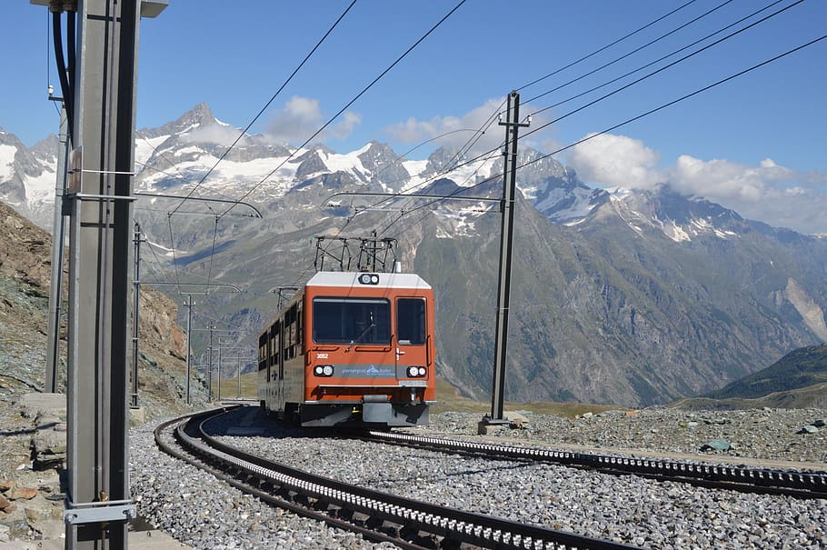 gornegrat, gornegrat bahn, switzerland, engineering, summer, HD wallpaper