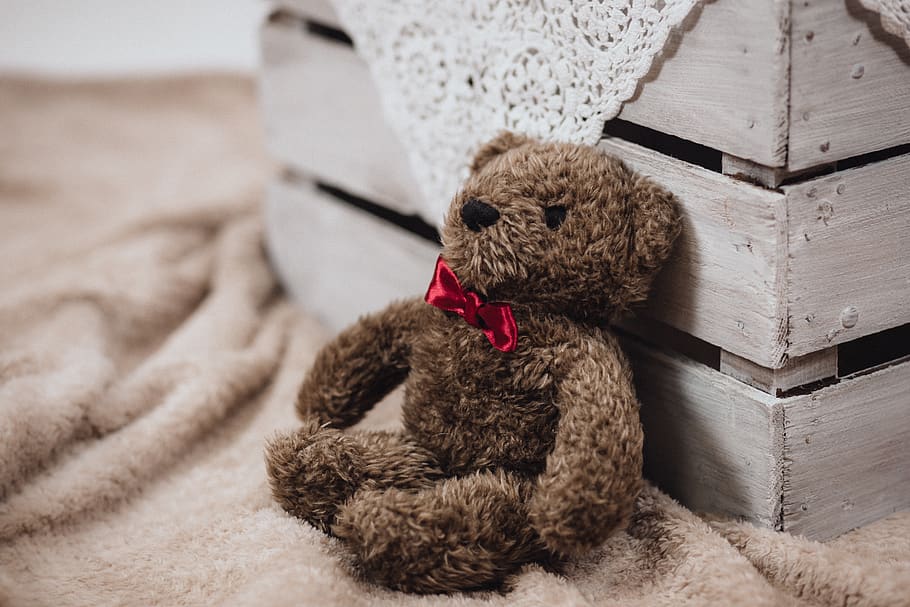 stuff, toy, display, interior, design, blanket, bedroom, teddy bear HD wallpaper