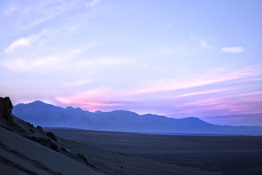 mountain range during golden hour, nature, outdoors, scenery HD wallpaper