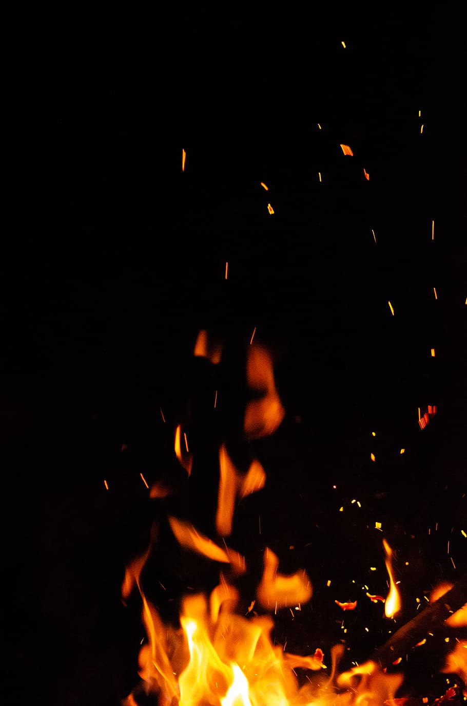Photography of Fire in Dark Area, blaze, burn, burning, flame HD wallpaper