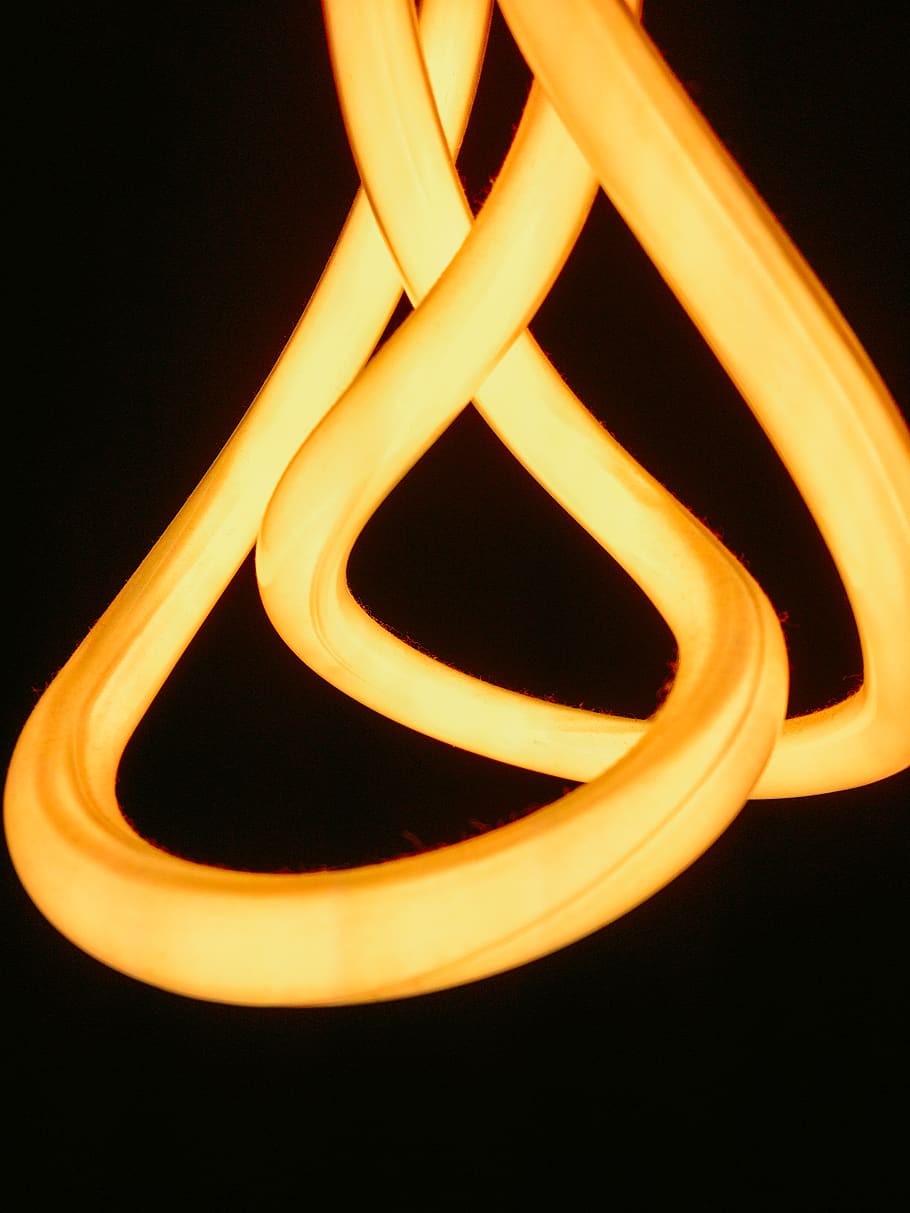 yellow rope illustration, light, neon, lamp, lighting, lightbulb HD wallpaper