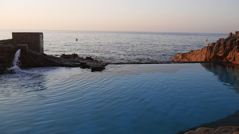 spain, begur, landscape, summer, sea, wallpaper, water, nature HD wallpaper