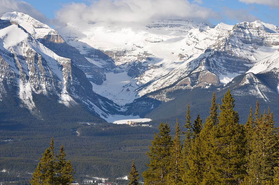 Snow-capped Mountain, cold, landscape, nature, rocky, scenic HD wallpaper
