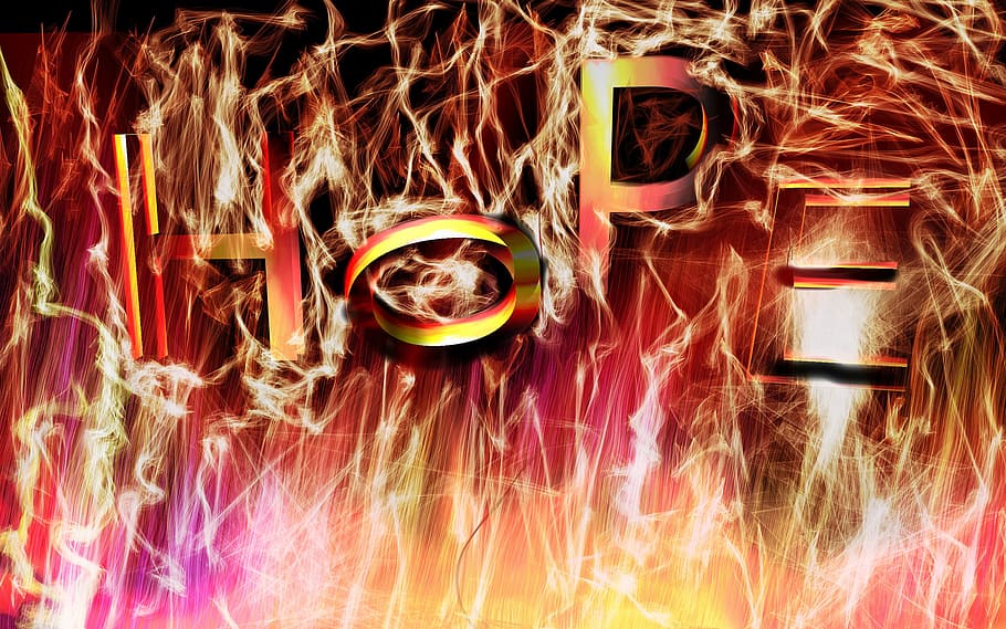 hope, burn, fire, burnout, background, brightness, glow, light HD wallpaper