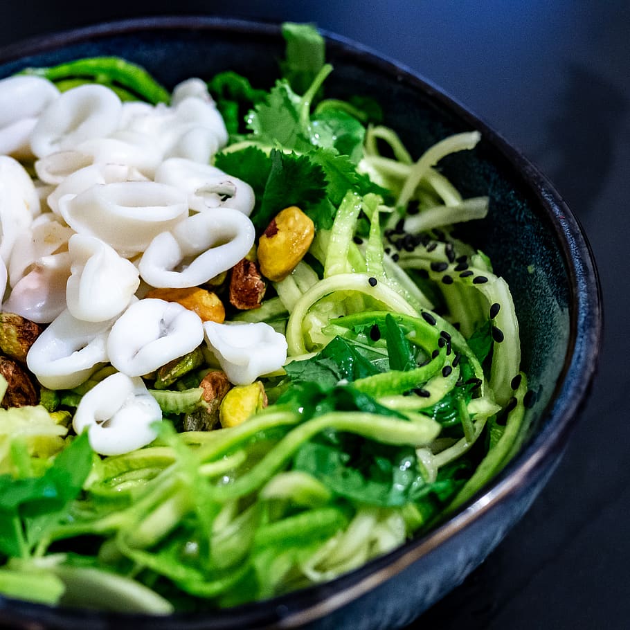 vegetable salad in bowl, food, food and drink, healthy eating HD wallpaper