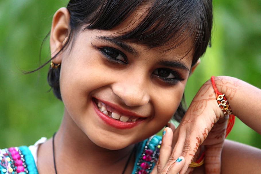 indian girl, happy baby, happy child, smile baby, cute, childhood
