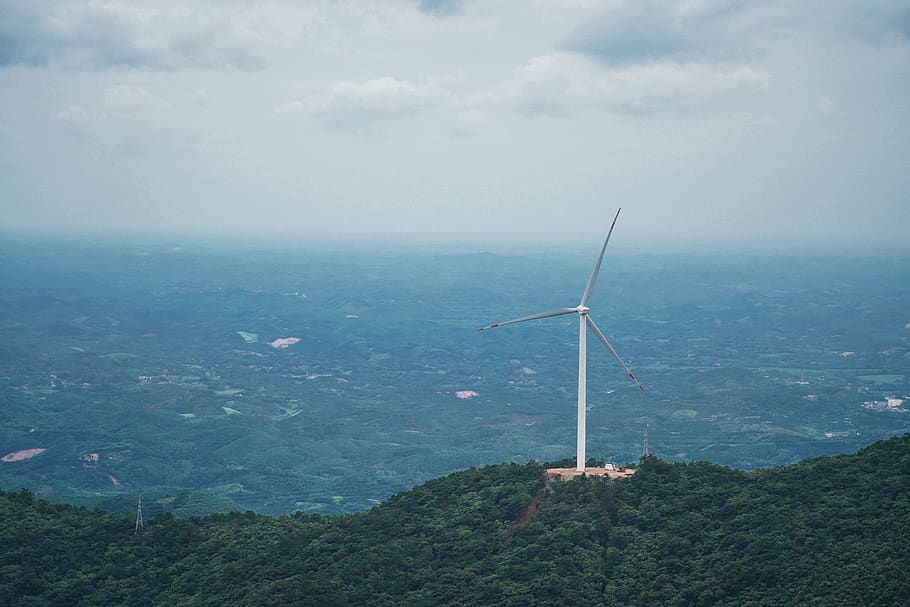 motor, engine, machine, turbine, wind turbine, outdoors, slope HD wallpaper