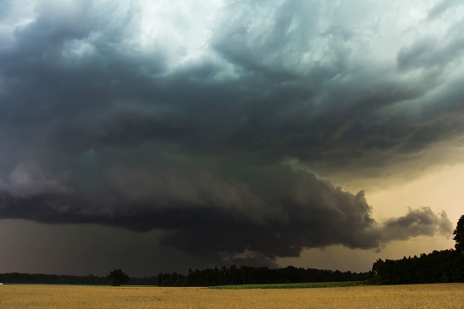 nature, sky, super cell, storm, thunderstorm, storm hunting HD wallpaper