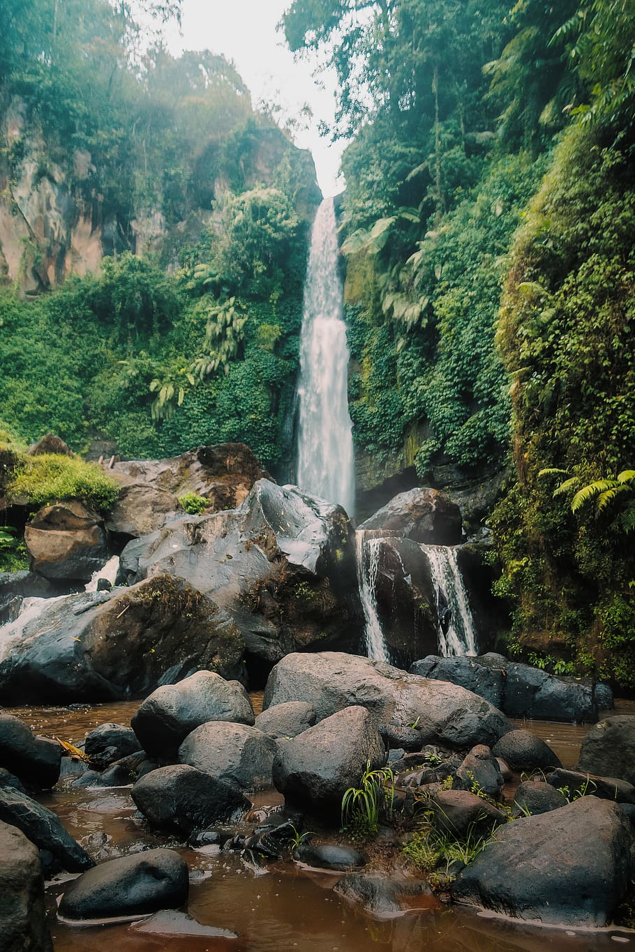 Plunge Waterfalls, beautiful, cascade, coban talun, daylight