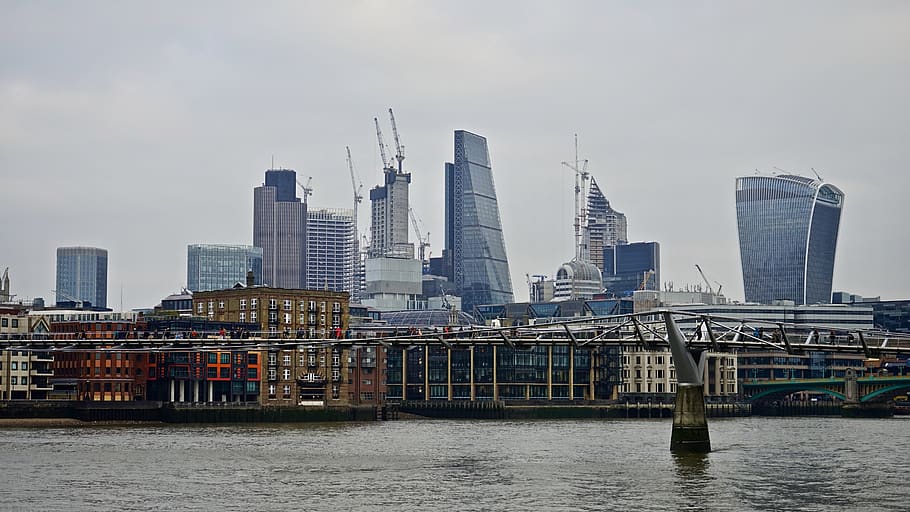City Skylines Shown, architecture, bridge, buildings, cityscape HD wallpaper