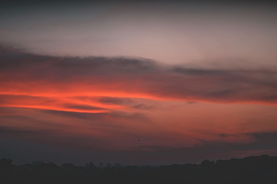 sunset, clouds, sky, cloud - sky, beauty in nature, scenics - nature HD wallpaper