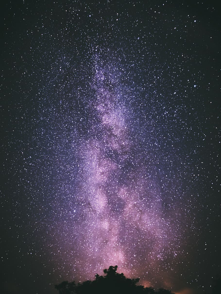 Photo of Galaxy, astronomy, constellation, cosmos, dark, evening, HD wallpaper