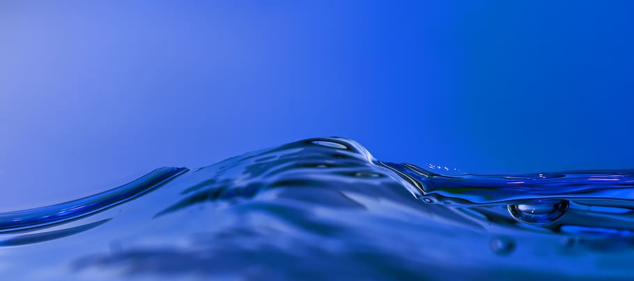 wave, macro, water surface, air bubbles, transparent, water bubbles HD wallpaper