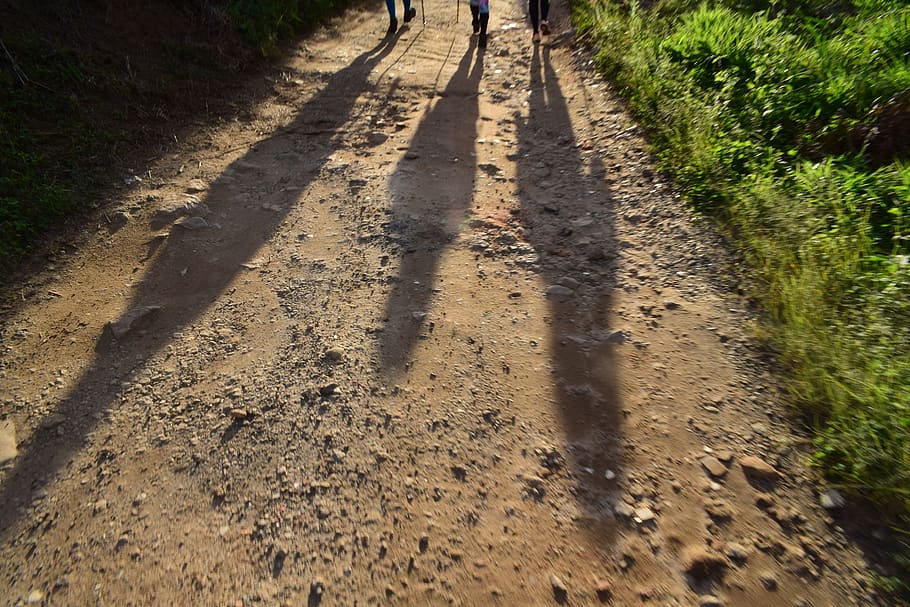 brasil, petrópolis, shadow, hiking, the way forward, road HD wallpaper