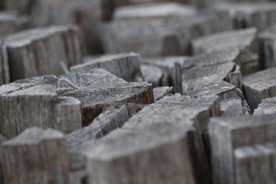 wood, block, tree, selective focus, wood - material, close-up HD wallpaper
