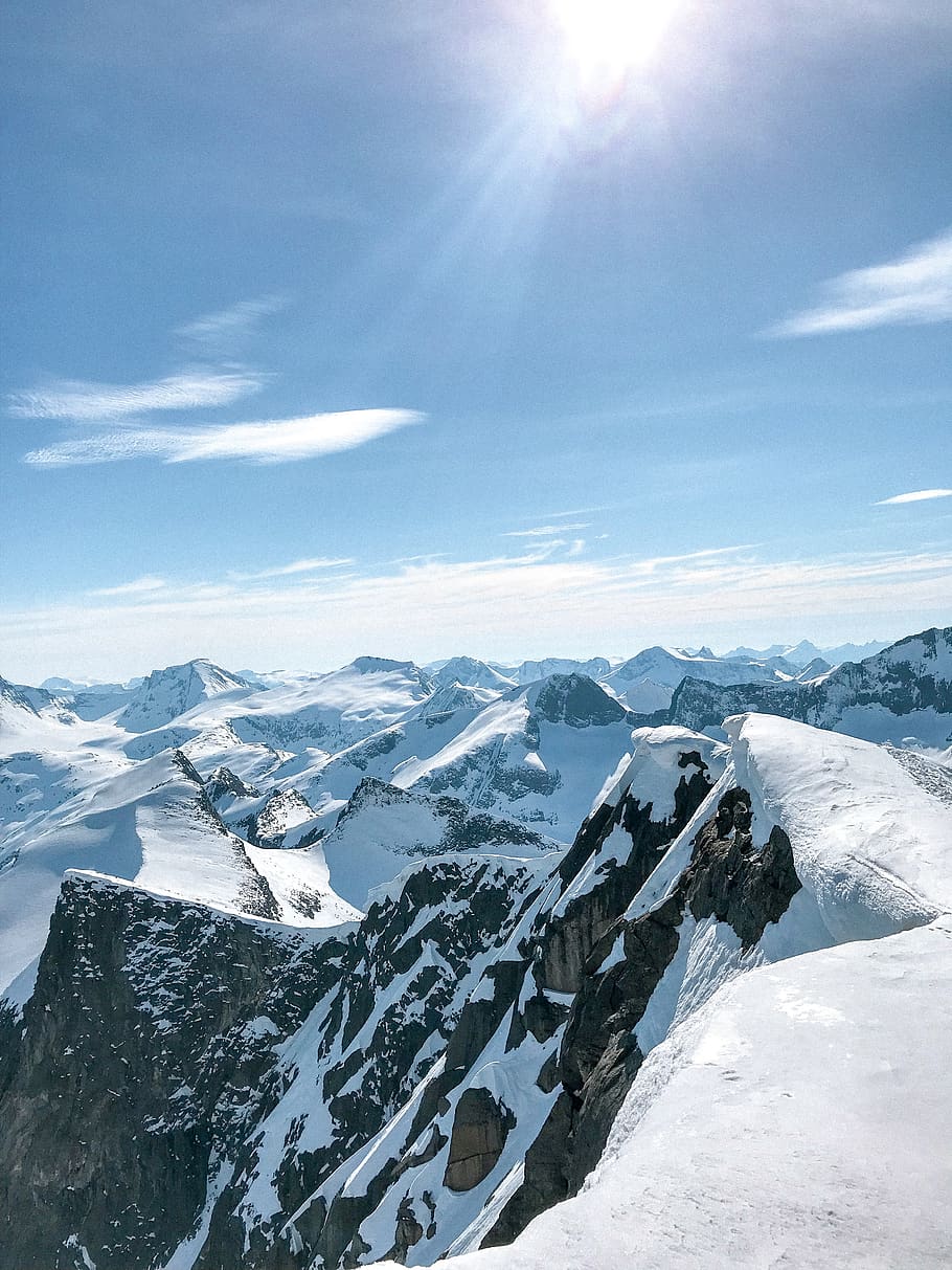 Mountain Covered by Snow, alps, altitude, daylight, glacier, high HD wallpaper
