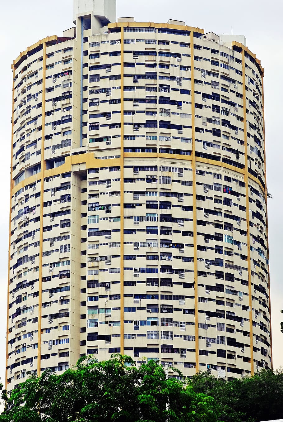 high-rise building, apartment building, architecture, flora, plant HD wallpaper