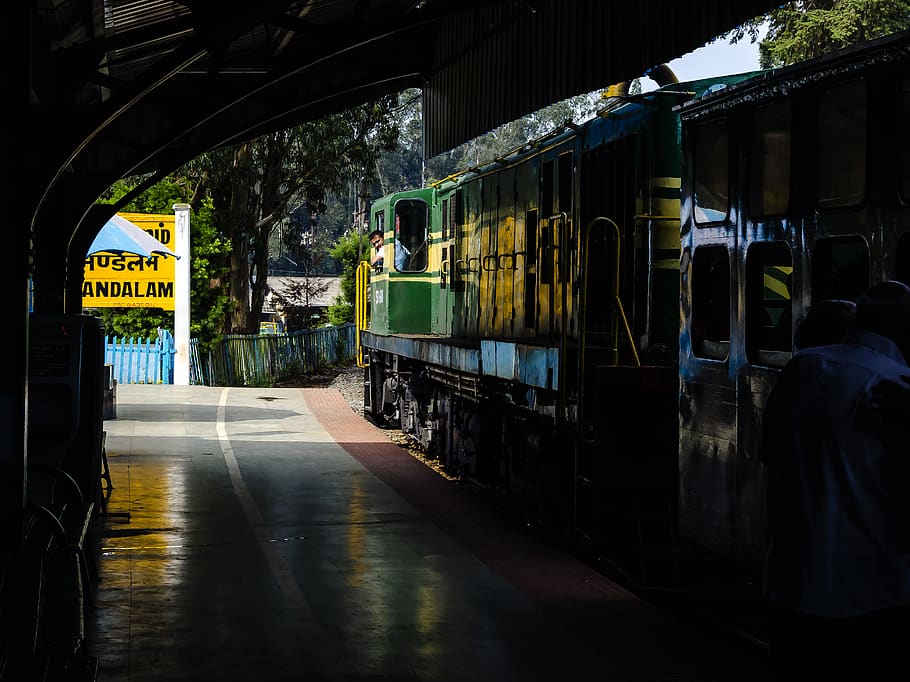 india, ooty, udagamandalam, station, engine, platform, train