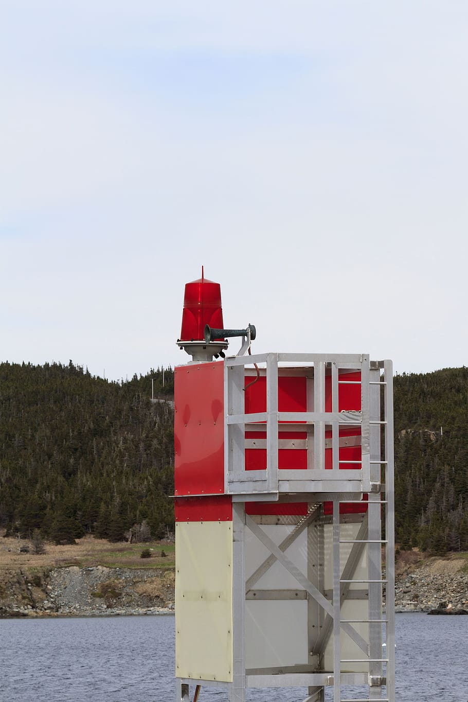 Red coastal navigation marker, aid, beacon, channel, conduct HD wallpaper