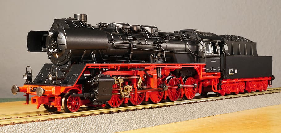 model railway, scale h0, steam locomotive, einheitslok, rekolok, HD wallpaper