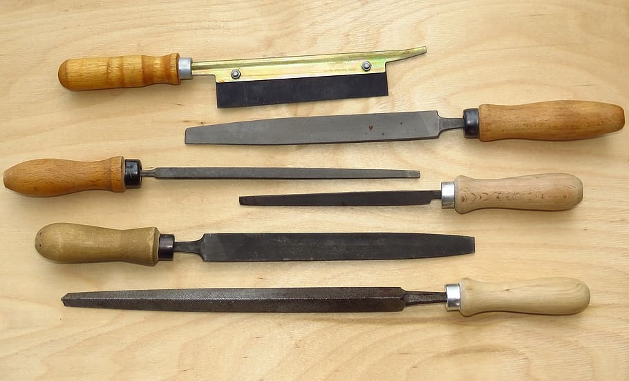 file, tools, set, crafts, metal, plumbing, wood - material HD wallpaper
