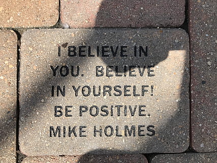 gray concrete block, plaque, quote, nicholas conservatory and gardens HD wallpaper
