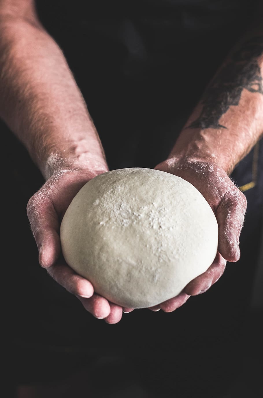 person holding dough, food, poland, warsaw, hand, modern art HD wallpaper