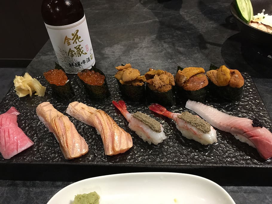 nigiri, nigiri sushi, sashimi, freshness, food, food and drink, HD wallpaper