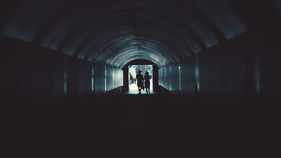 dark, tunnel, contrast, back light, silhoutte, architecture HD wallpaper