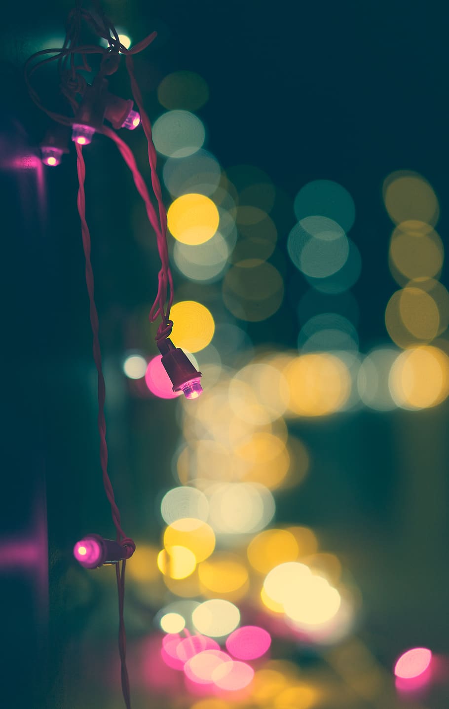 bokeh lights, lighting, art, graphics, droplet, home decor, purple HD wallpaper