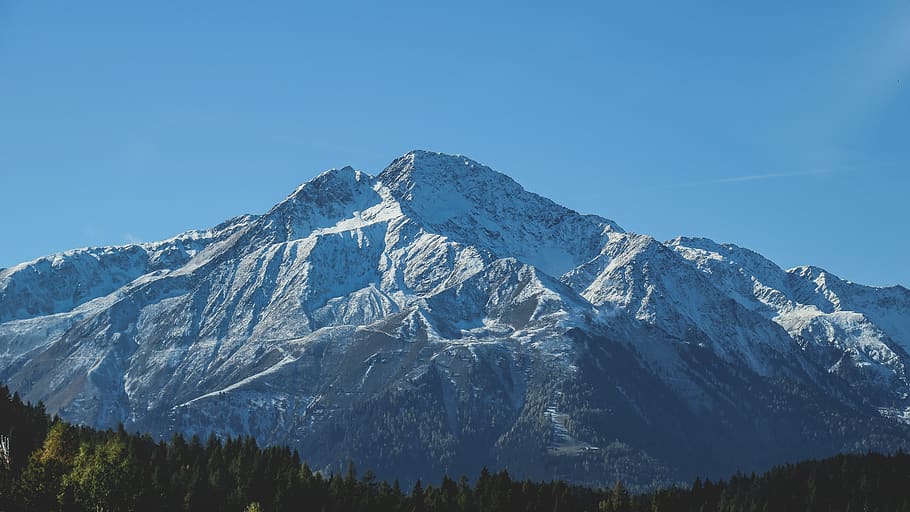 austria, gasse, mountain range, snow, ice, winter, autumn, hiking HD wallpaper