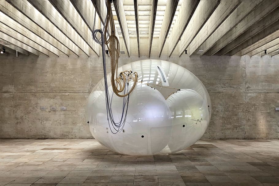 white dome case inside the room,, venezia, italy, giardini della biennale HD wallpaper